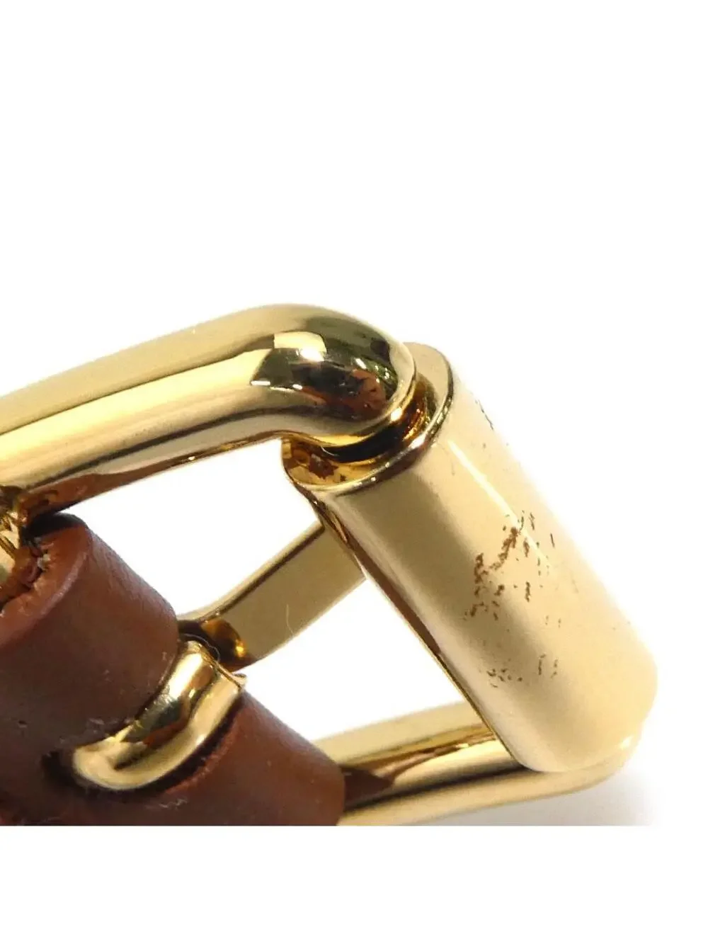 Auth Prada Bracelet Brown/Gold #303060P23B